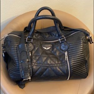 ZADIG & VOLTAIRE Sunny Lg Quilted Leather Satchel